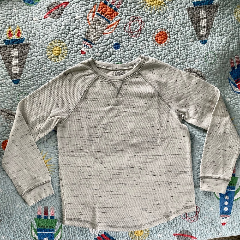Gymboree, cream colored, long sleeve shirt, size youth M (7-8)